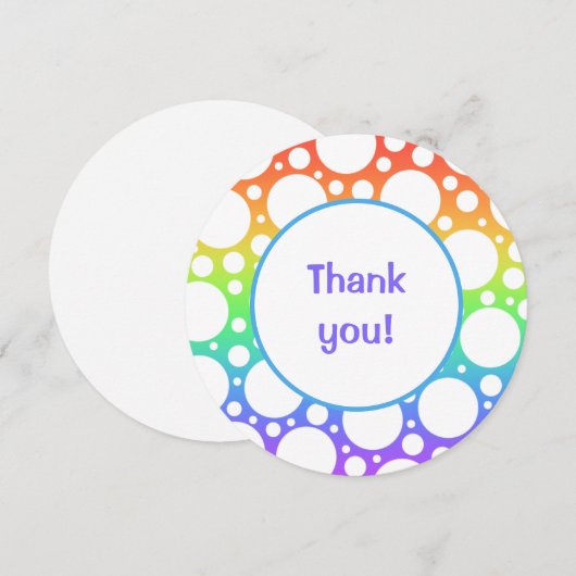 虹の輪 サンキューカード (正面/裏面)