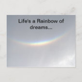 虹の逆さまに夢の虹 ポストカード (正面)
