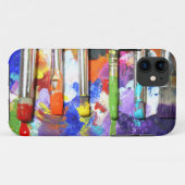 虹の進行中の絵筆の写真撮影 Case-Mate iPhoneケース (裏面(横))
