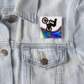 虹の道のBMX 缶バッジ (インサイチュ)