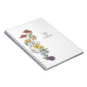 虹の野草のスケッチノート ノートブック (右側)