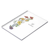 虹の野草のスケッチノート ノートブック (左側)