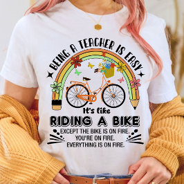 虹の鉛筆 先生への感謝、面白い 先生 Tシャツ