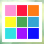 虹の長方形 ウィンドウサイン (シート3)