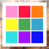 虹の長方形 ウィンドウサイン (シート2)