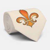 虹の陰影の（紋章の）フラ・ダ・リ ネクタイ (ロール)