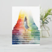 虹の階段から出てくる女性 招待状 (スタンド正面)