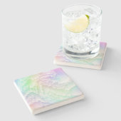 虹の雨のきらめき ストーンコースター (横)