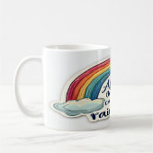 虹の雨の後 – 希望のインスピレーション コーヒーマグカップ (左)