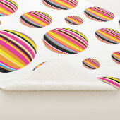 虹の雨滴:パタストライプのーン シェルパブランケット (3/4)