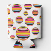 虹の雨滴：パタストライプのーン 缶クーラー (裏面)