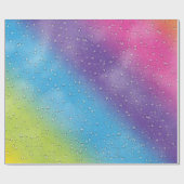 虹の雨滴 ラッピングペーパー (フラット)