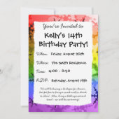 虹の雪片 招待状 (正面)