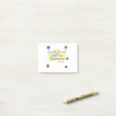 虹の雲がきらきらトゥインクルリトルスター赤ちゃん ポストイット (デスク上)