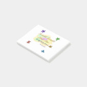 虹の雲がきらきらトゥインクルリトルスター赤ちゃん ポストイット (アングル)
