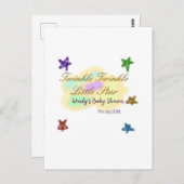 虹の雲がきらきら お星さまの赤ちゃん ポストカード (正面/裏面)