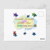 虹の雲がきらきら お星さまの赤ちゃん ポストカード (裏面)