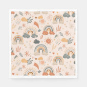 虹の雲の太陽のパターン、アーストーン スタンダードランチョンナプキン (正面)