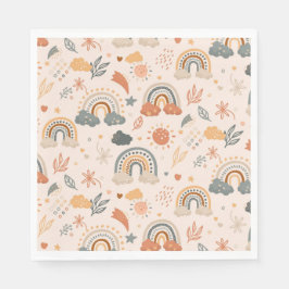 虹の雲の太陽のパターン、アーストーン スタンダードランチョンナプキン