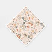 虹の雲の太陽のパターン、アーストーン スタンダードランチョンナプキン (角)