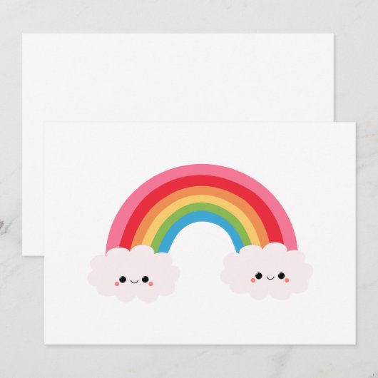 虹の雲の招待状 招待状 (正面/裏面)