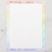 虹の雲の背景カスタマイズまたは曇り チラシ (裏面)