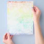 虹の雲の背景カスタマイズまたは曇り チラシ (手)