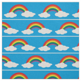 虹の雲アクアブルー生地 ファブリック