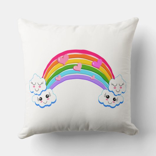 虹の雲枕 クッション (裏面)