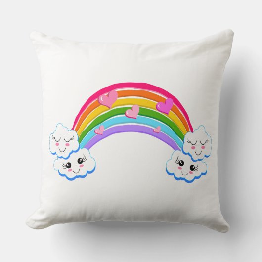 虹の雲枕 クッション (正面)