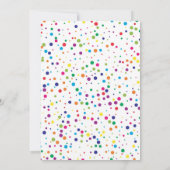 虹の雲 9歳の誕生日パーティー招待状 招待状 (裏面)