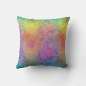 [虹の霜]数々の着色タイダイ クッション (裏面)