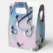 虹の音符の好意ボックス フェイバーボックス (オープン)