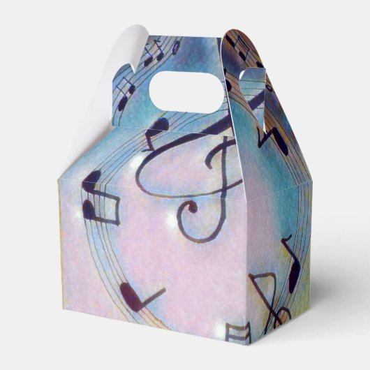 虹の音符の好意ボックス フェイバーボックス (正面サイド)