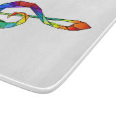 虹の音符 トレブルクレフ カッティングボード (角)