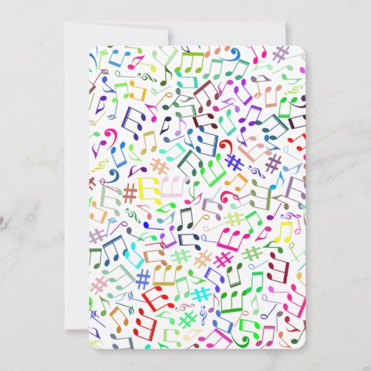 虹の音符 ロックスター 招待状 (正面)