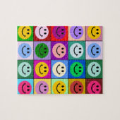 虹の顔の正方形 ジグソーパズル (横)