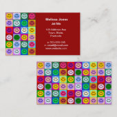 虹の顔の正方形 名刺 (正面/裏面)