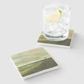 虹の風景（Caspar David Friedrich著） ストーンコースター (横)