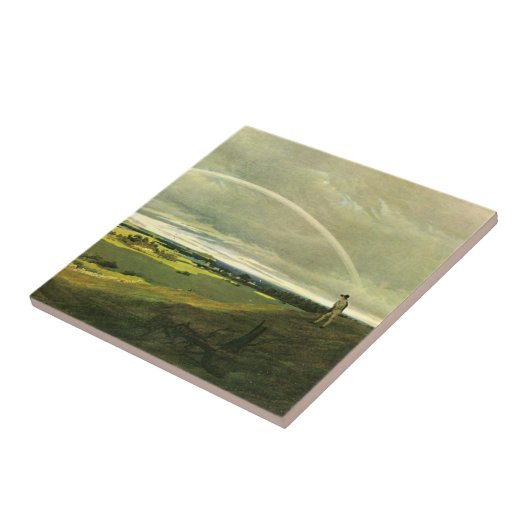 虹の風景（Caspar David Friedrich著） タイル (側面)