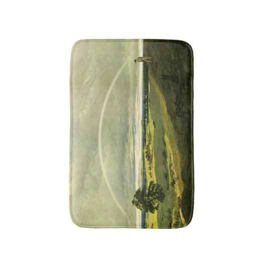 虹の風景(Caspar David Friedrich著) バスマット (正面縦)