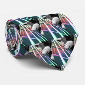 虹の首の電気ベースギター音楽タイ ネクタイ (ロール)