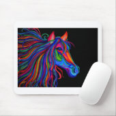 虹の馬頭部 マウスパッド (マウス)