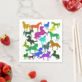 虹の馬 – "馬に関するDotty!" スタンダードカクテルナプキン