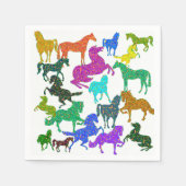 虹の馬 – "馬に関するDotty!" スタンダードカクテルナプキン (正面)