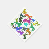 虹の馬 – "馬に関するDotty!" スタンダードカクテルナプキン (角)