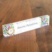 虹の馬 – "馬に関するDotty!" デスクネームプレート (側面)