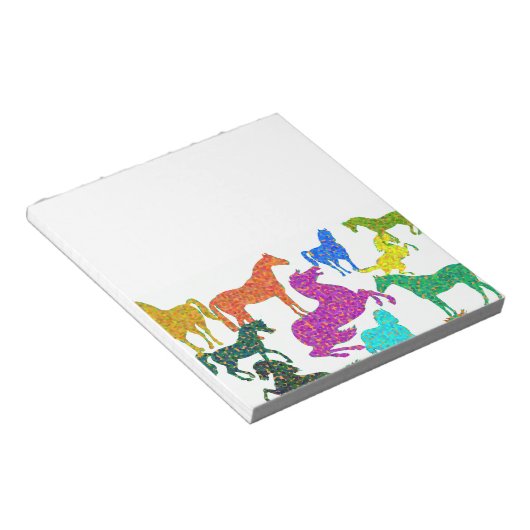 虹の馬 – "馬に関するDotty!" ノートパッド (アングル)