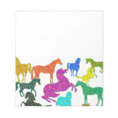 虹の馬 – "馬に関するDotty!" ノートパッド (正面)