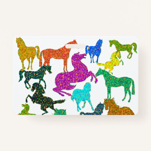 虹の馬 – "馬に関するDotty!" バッジ (正面)